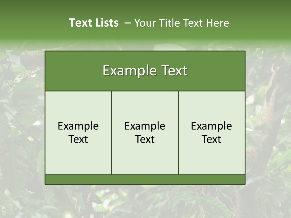 Cute Tree Rare PowerPoint Template