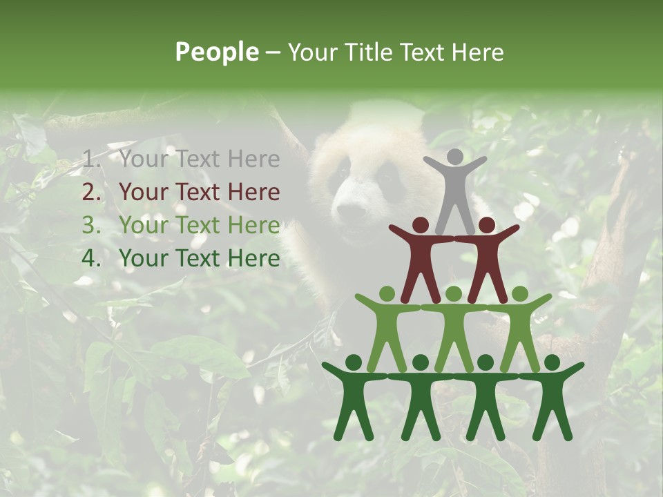 Cute Tree Rare PowerPoint Template