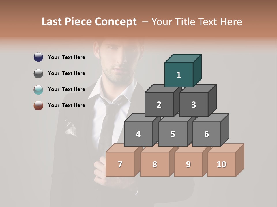 Suit Isolated Studio PowerPoint Template