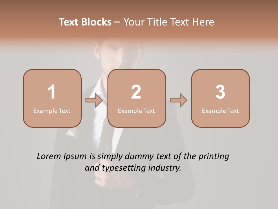Suit Isolated Studio PowerPoint Template