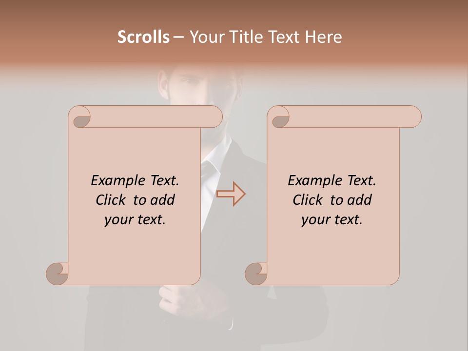 Suit Isolated Studio PowerPoint Template