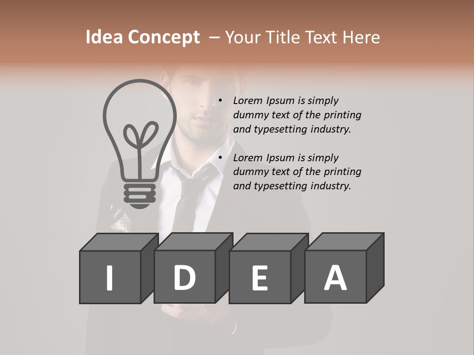 Suit Isolated Studio PowerPoint Template