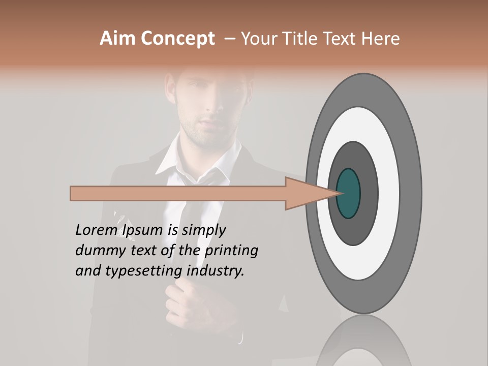 Suit Isolated Studio PowerPoint Template