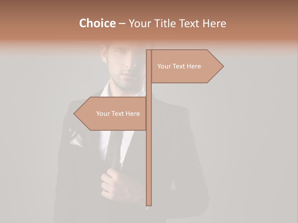 Suit Isolated Studio PowerPoint Template