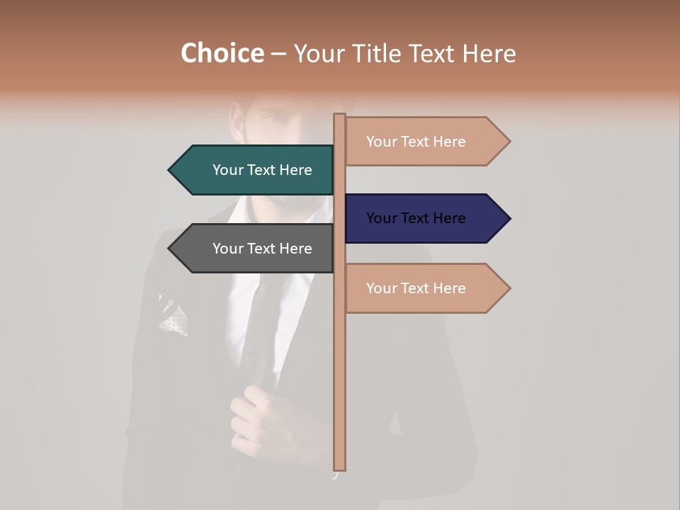 Suit Isolated Studio PowerPoint Template