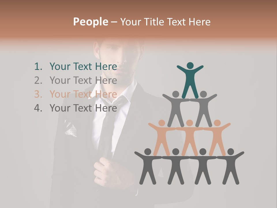 Suit Isolated Studio PowerPoint Template