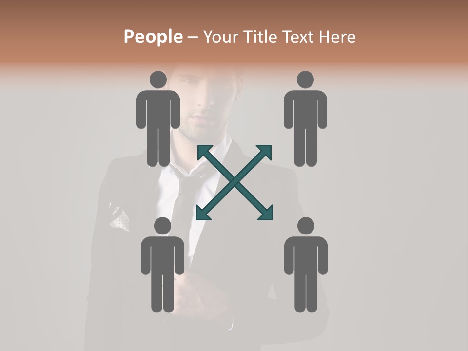 Suit Isolated Studio PowerPoint Template