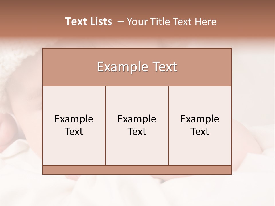 Little Infant Generation PowerPoint Template