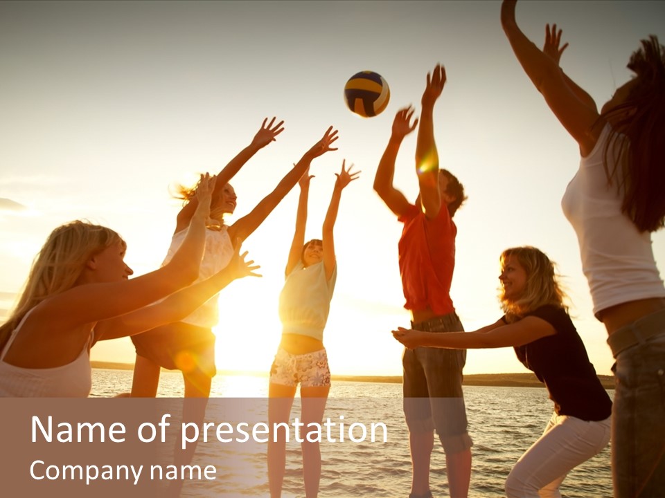 Joy Leisure Teenagers PowerPoint Template