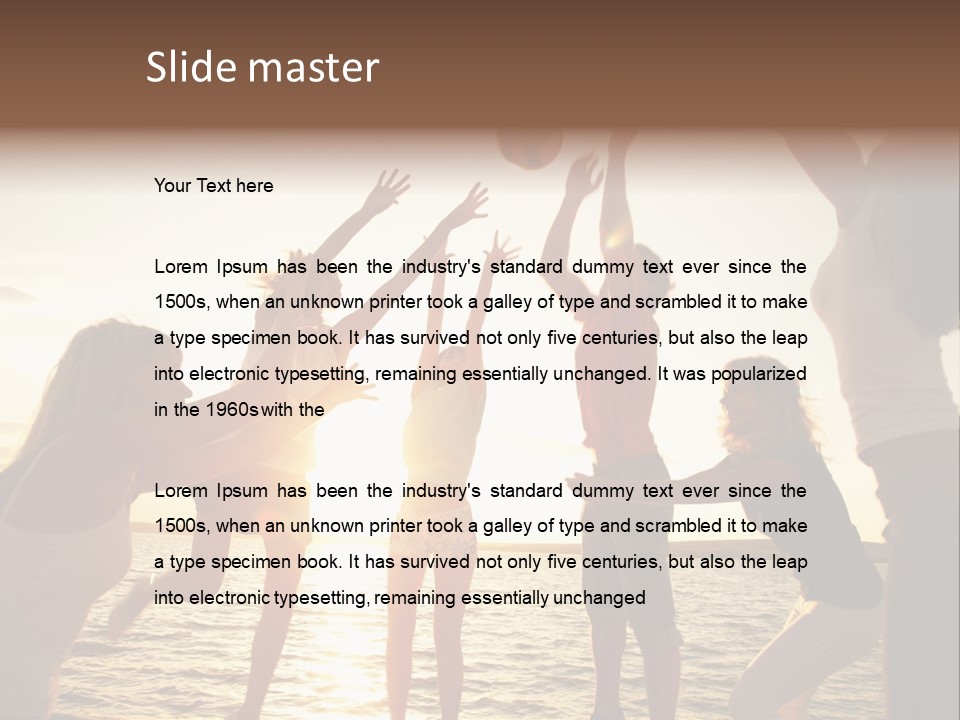 Joy Leisure Teenagers PowerPoint Template