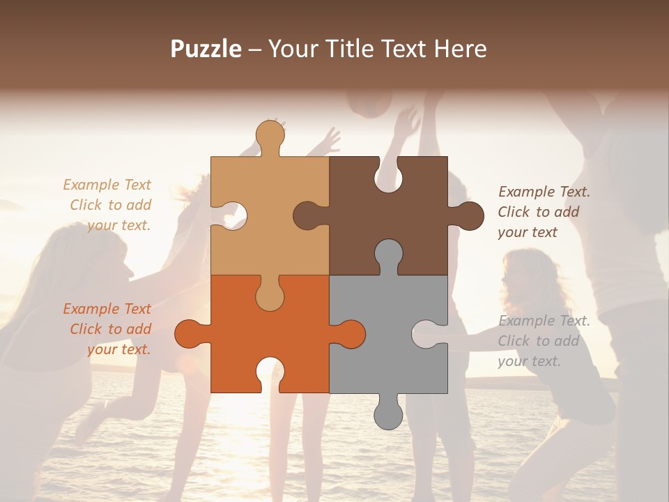 Joy Leisure Teenagers PowerPoint Template