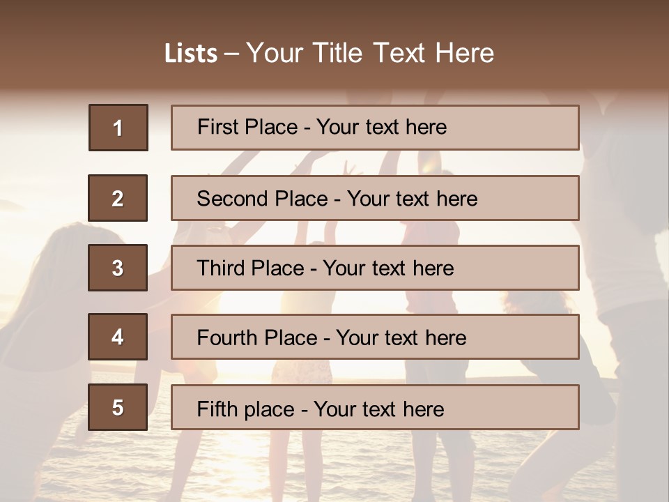 Joy Leisure Teenagers PowerPoint Template