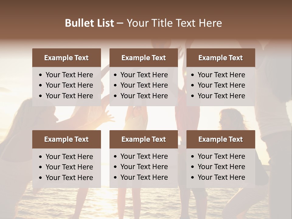 Joy Leisure Teenagers PowerPoint Template