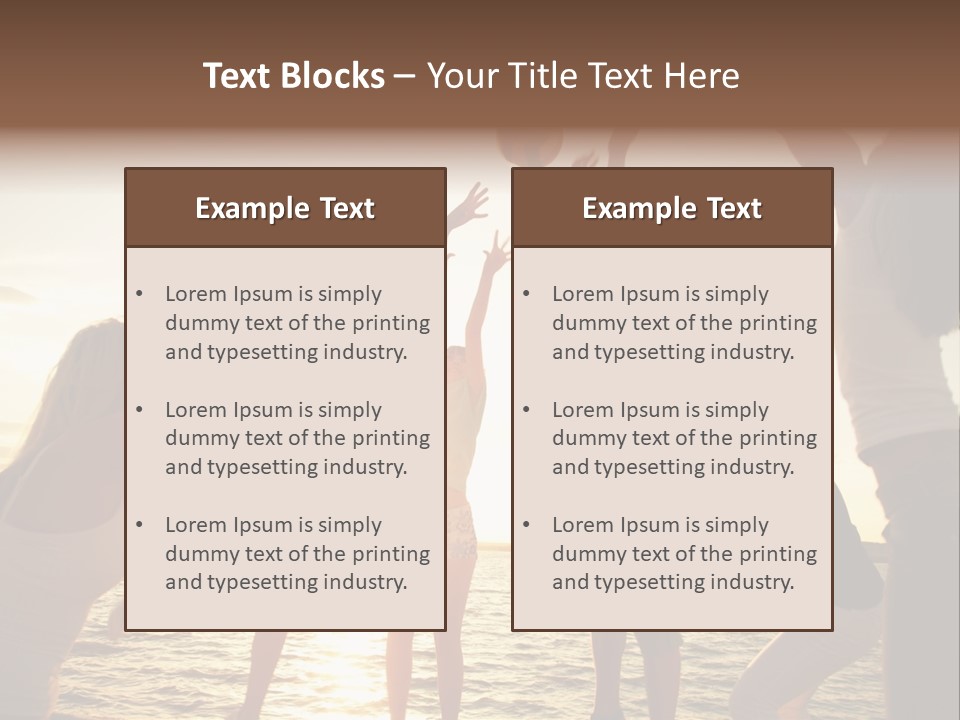 Joy Leisure Teenagers PowerPoint Template