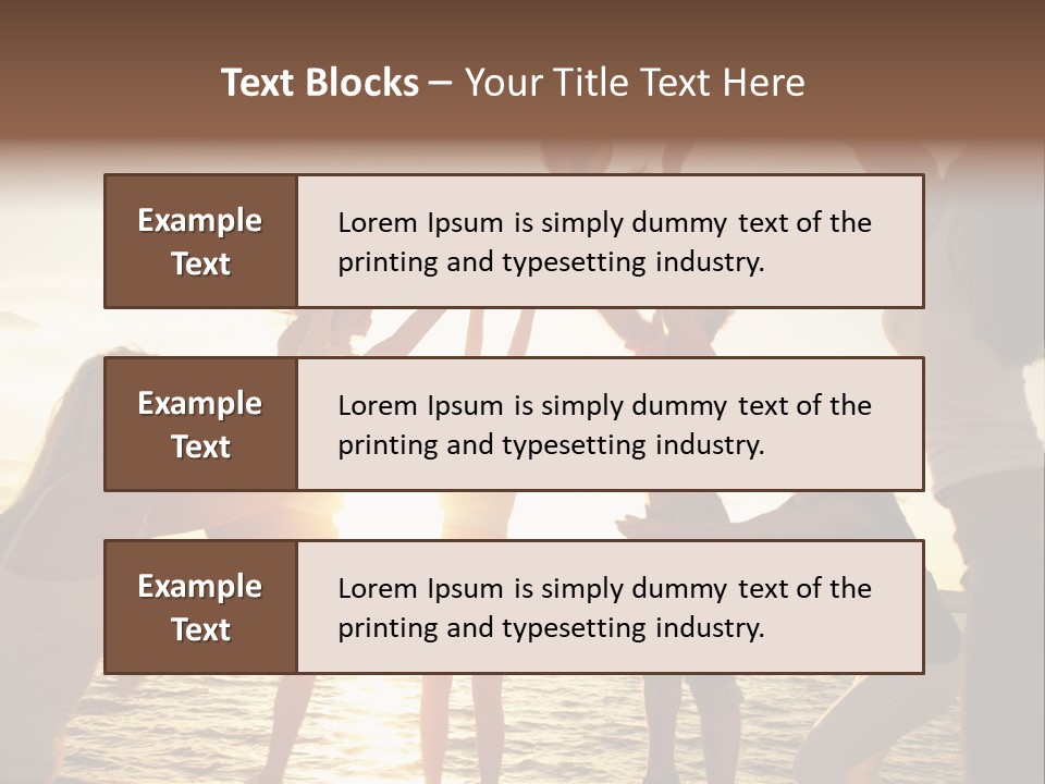 Joy Leisure Teenagers PowerPoint Template