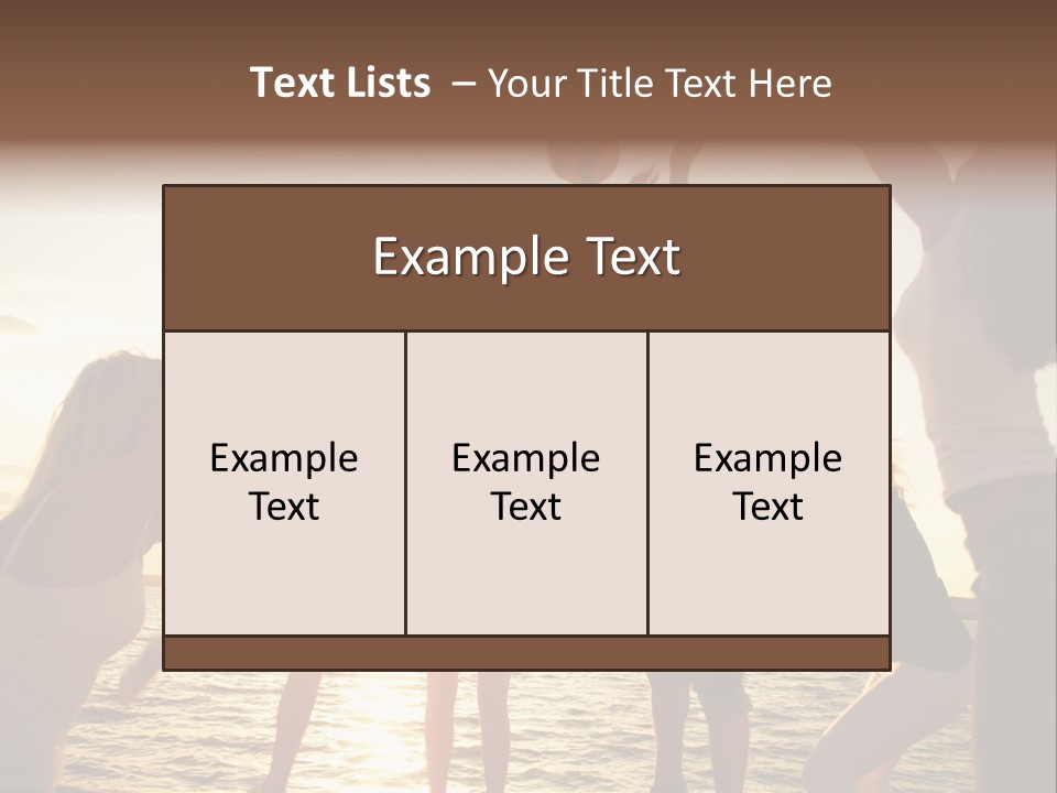 Joy Leisure Teenagers PowerPoint Template