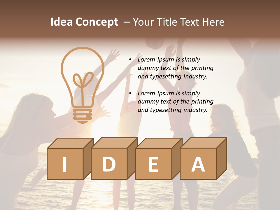 Joy Leisure Teenagers PowerPoint Template