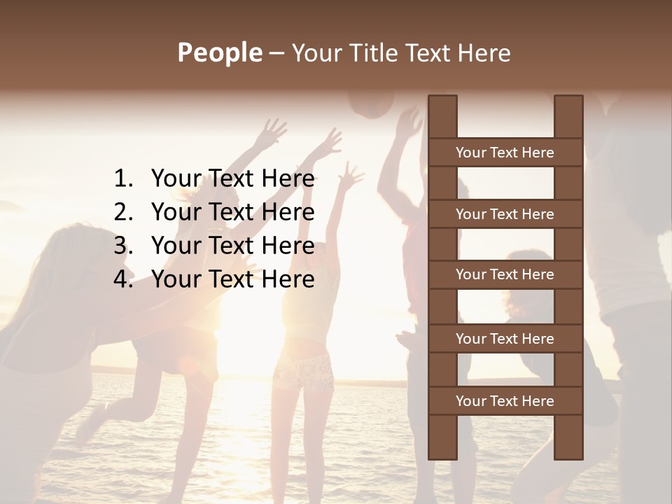 Joy Leisure Teenagers PowerPoint Template