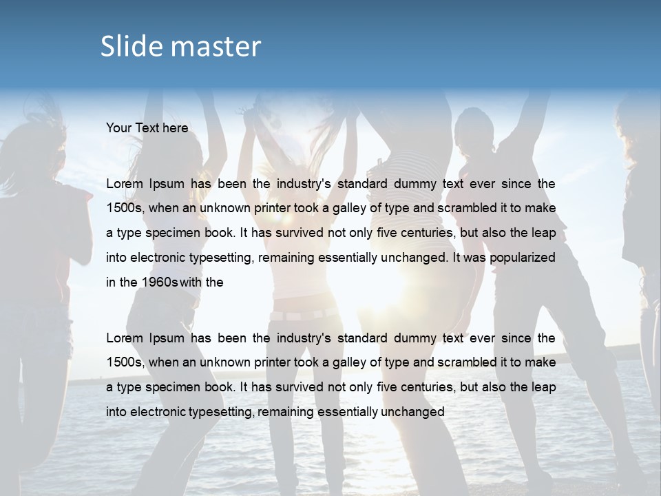 Girl Happiness Human PowerPoint Template