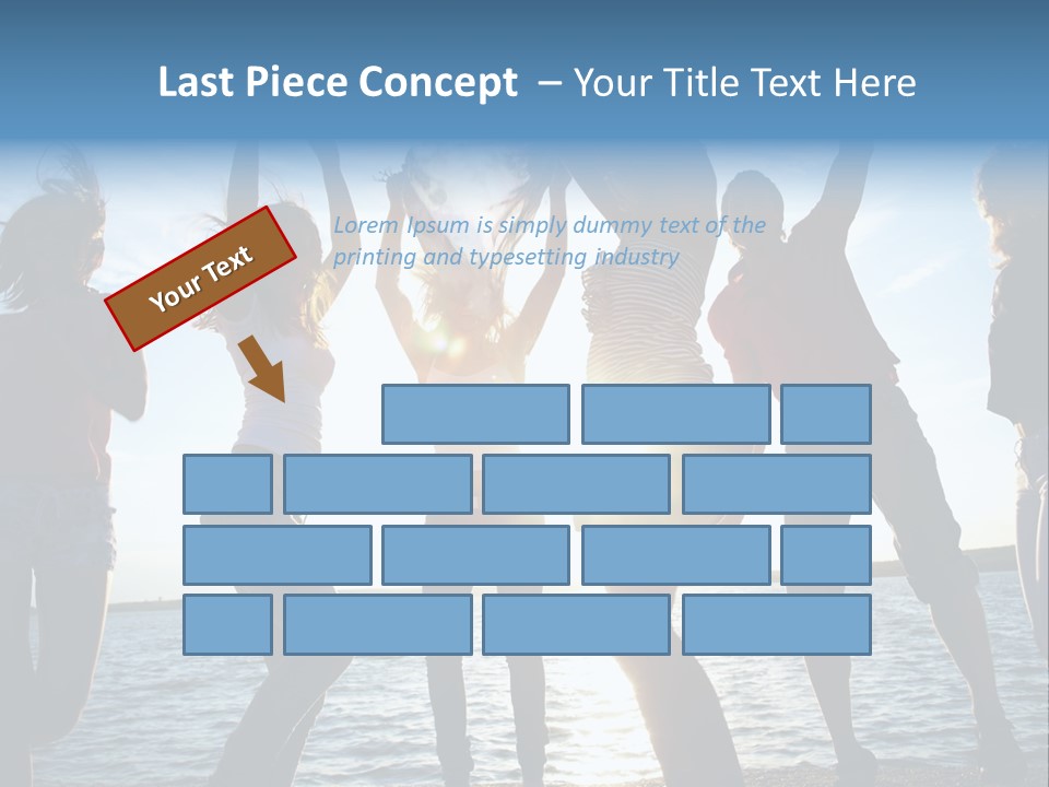 Girl Happiness Human PowerPoint Template