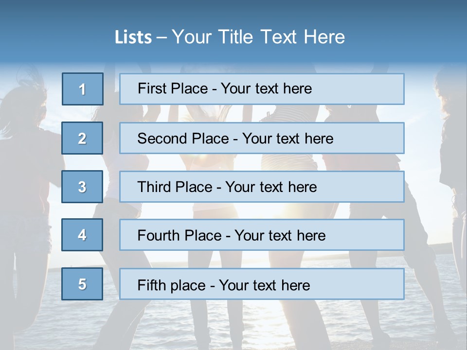 Girl Happiness Human PowerPoint Template