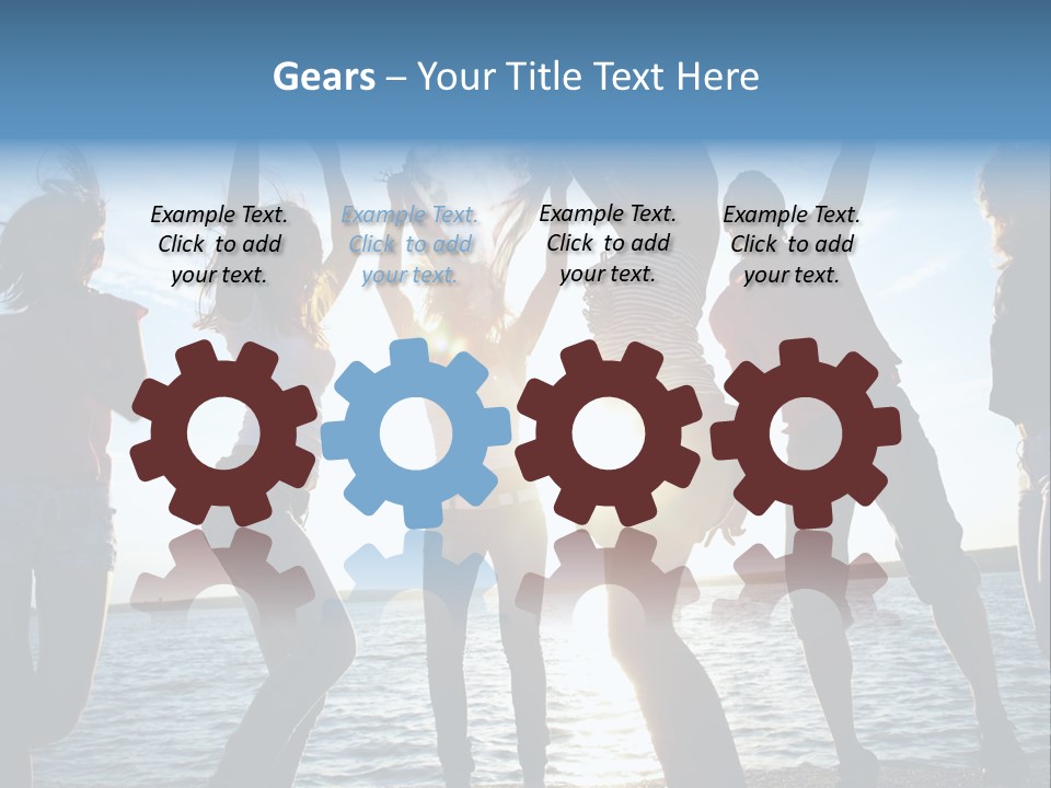 Girl Happiness Human PowerPoint Template