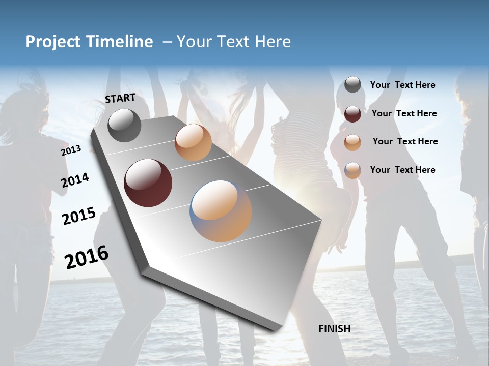 Girl Happiness Human PowerPoint Template