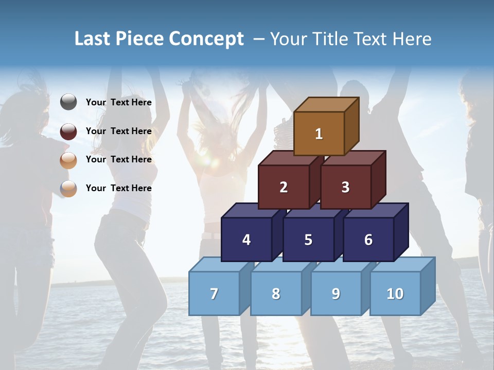 Girl Happiness Human PowerPoint Template