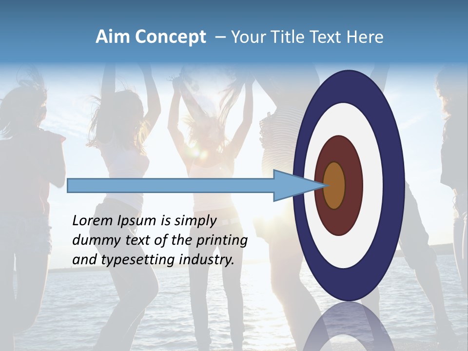 Girl Happiness Human PowerPoint Template