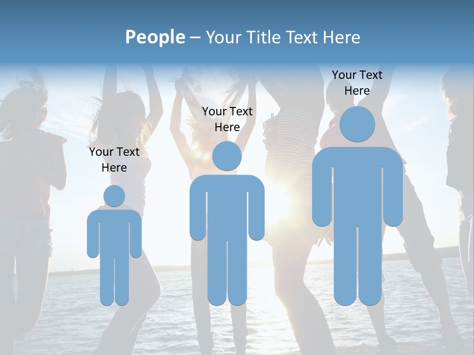 Girl Happiness Human PowerPoint Template