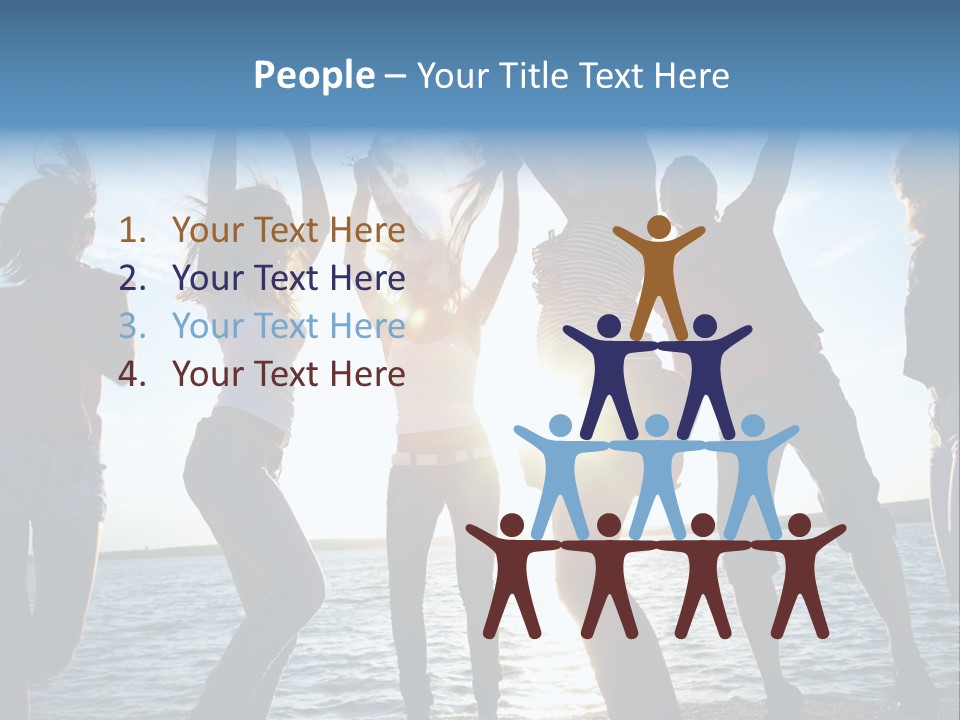 Girl Happiness Human PowerPoint Template