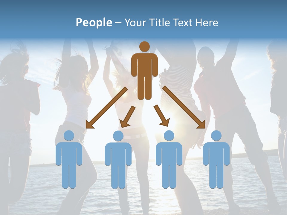 Girl Happiness Human PowerPoint Template