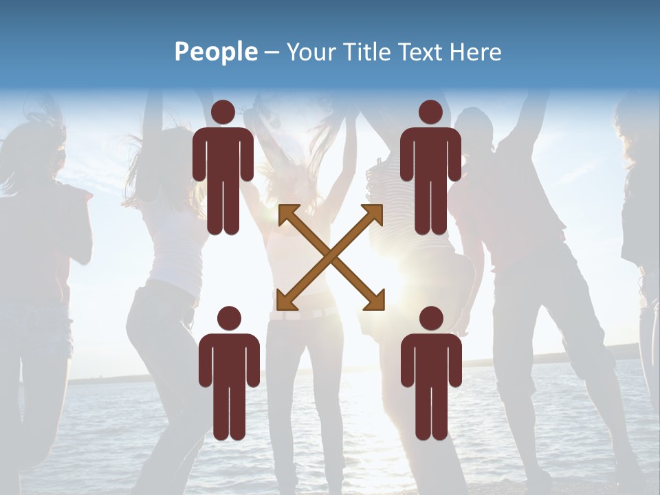 Girl Happiness Human PowerPoint Template