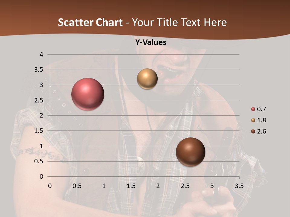 Revolver Glare Cow Boy PowerPoint Template