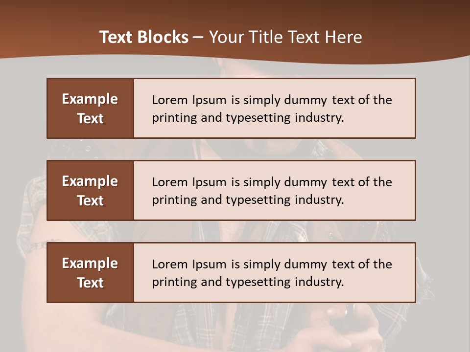 Revolver Glare Cow Boy PowerPoint Template