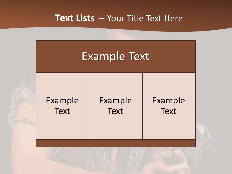 Revolver Glare Cow Boy PowerPoint Template