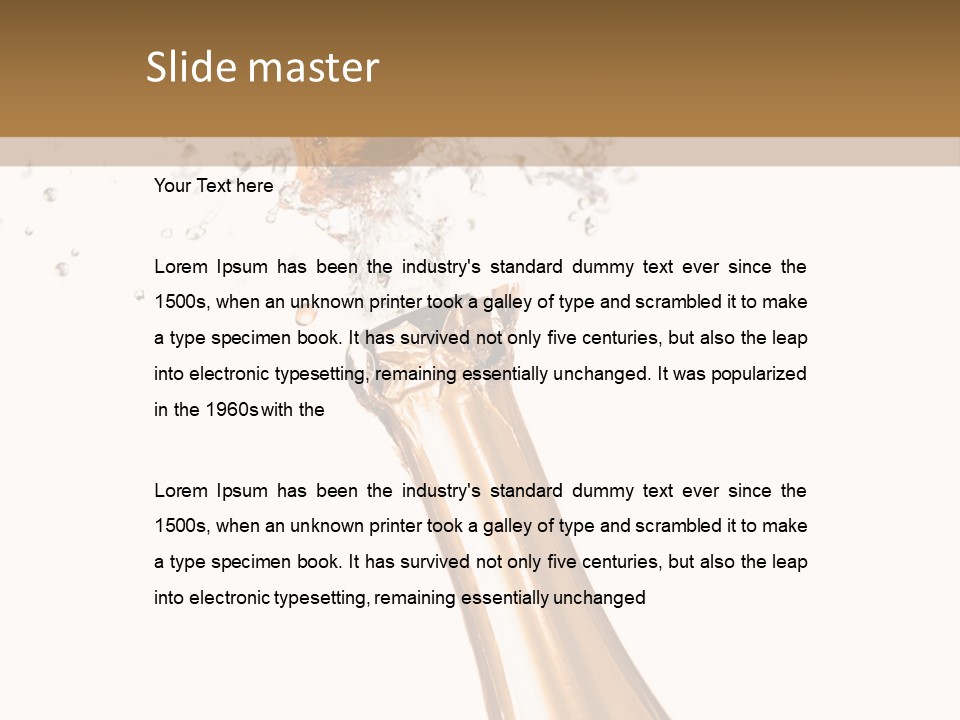 Explosion Wine Drink PowerPoint Template