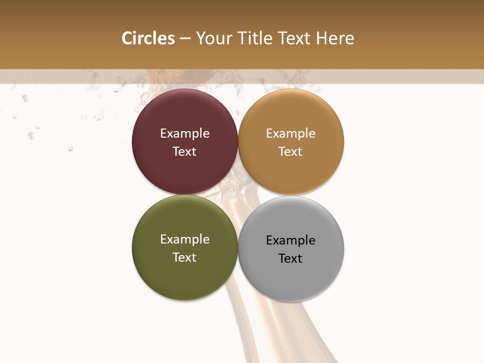 Explosion Wine Drink PowerPoint Template