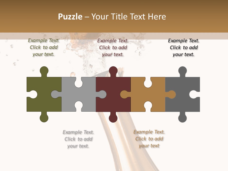 Explosion Wine Drink PowerPoint Template