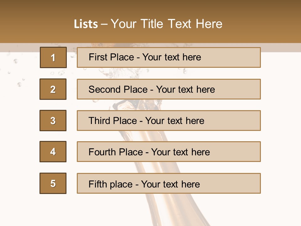 Explosion Wine Drink PowerPoint Template