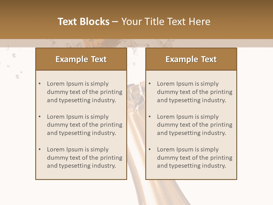 Explosion Wine Drink PowerPoint Template