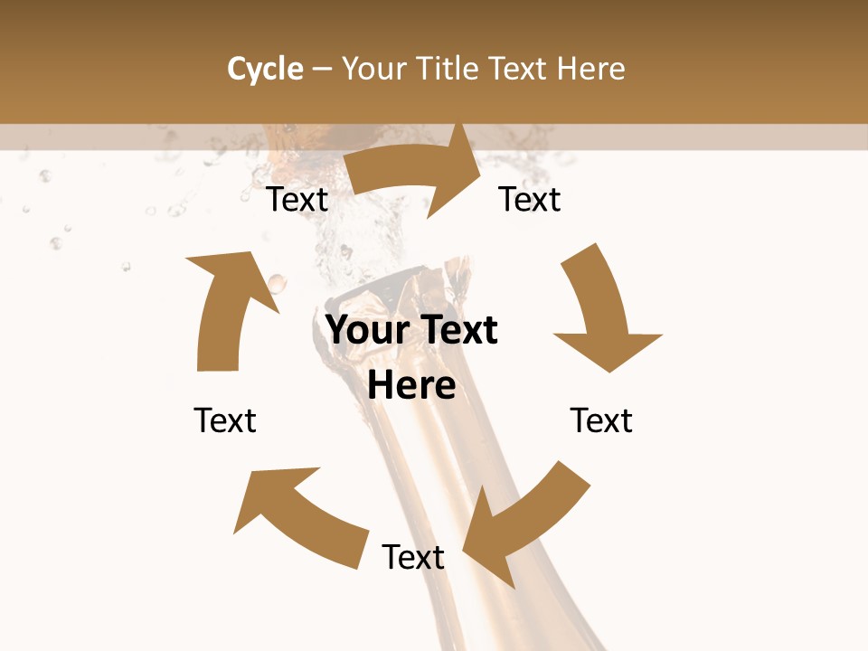 Explosion Wine Drink PowerPoint Template