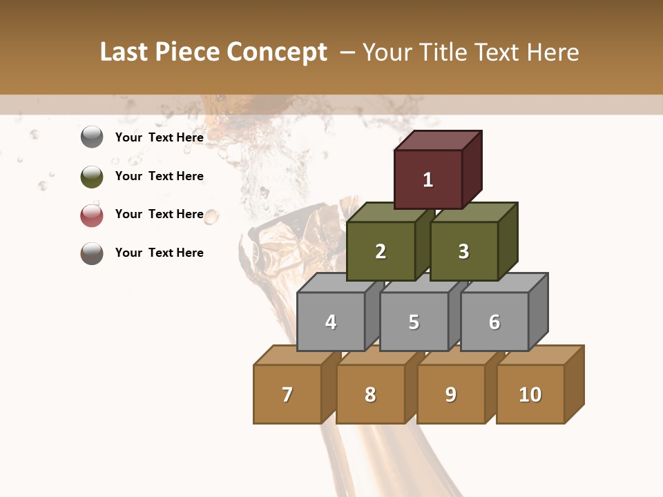 Explosion Wine Drink PowerPoint Template