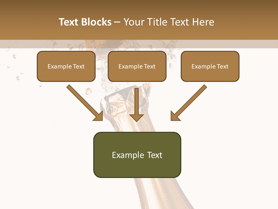 Explosion Wine Drink PowerPoint Template