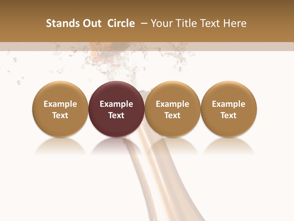 Explosion Wine Drink PowerPoint Template