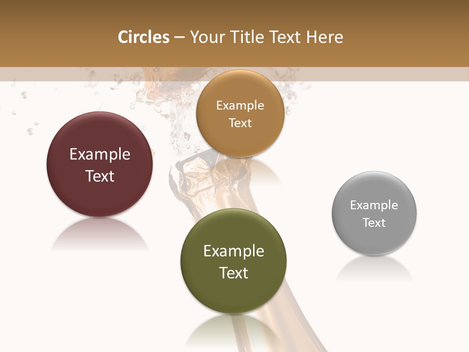 Explosion Wine Drink PowerPoint Template