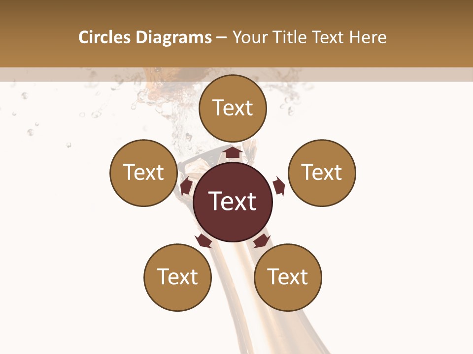 Explosion Wine Drink PowerPoint Template