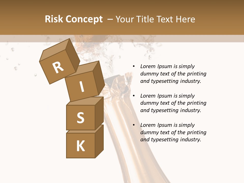 Explosion Wine Drink PowerPoint Template