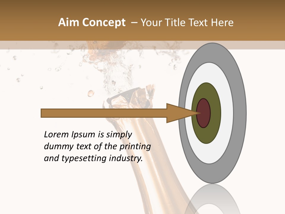 Explosion Wine Drink PowerPoint Template