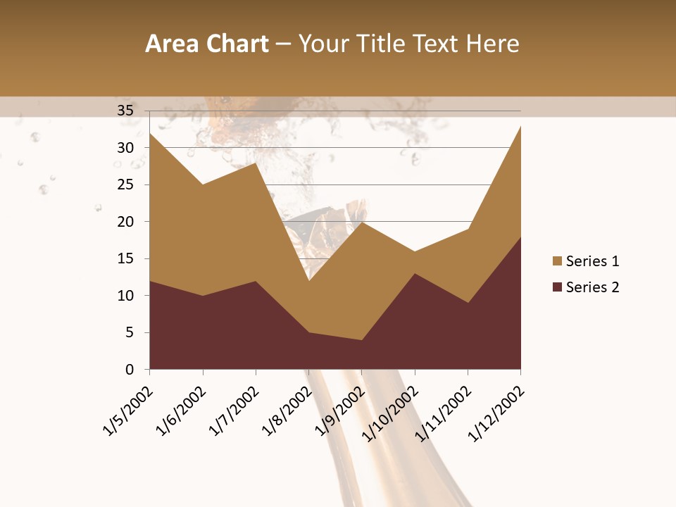 Explosion Wine Drink PowerPoint Template